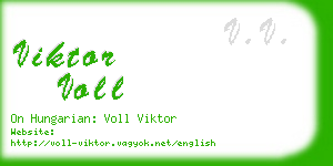 viktor voll business card